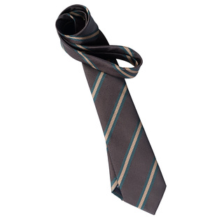 Korean-style British Business Dress Brown Green Suit Shirt Accessories All-match Retro Hand-Style 8cm Striped Tie for Men
