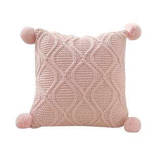 Ins Style Chessboard Bay Window Sofa Cushion French Cream Style Cute Light Luxury Homestay Living Room Niche Pillow Case