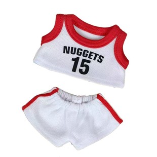 Only clothes] 17cm Labubu Labubu doll cotton doll basketball clothes small doll clothes