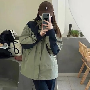 American retro Army Green jacket men's spring and autumn 2022 new Korean style loose all-match functional couple coat fashion