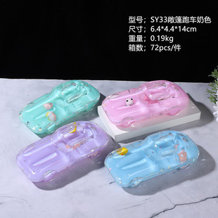 New exotic cartoon pumpkin car liquid decorative ornaments oil leakage transparent acrylic oil-entering crafts creative gifts