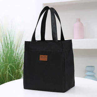 Insulated Lunch Box Bag Handbag New Large Capacity Simple Bento Bag for Going out to Work with Rice Aluminum Foil Small Bag