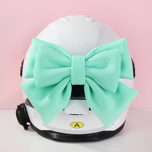 High-value bow detachable three-dimensional fabric motorcycle tram rear seat helmet decoration wholesale four-season universal