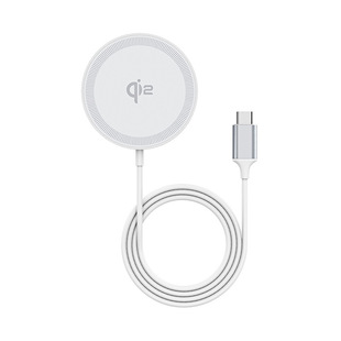 Qi2 Real 15W зарядное устройство для гарнитуры мобильного телефона Apple из алюминиевого сплава Круглый Магнитный беспроводной быстрой зарядки оптовая продажа с завода