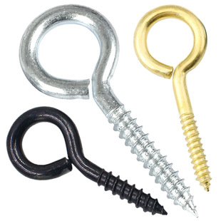 Sheep's Eye Screw Self-tapping Opening Lighten Sheep's Eye Nail Closed Sheep's Eye Nail Sheep's Eye Ring Screw Hook Plastic-coated Cup Hook