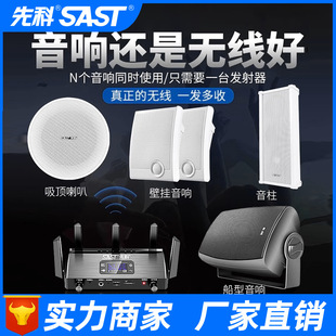 Sast/Xianke W1 Wireless Ceiling Audio Seven-Zone Bluetooth Wall-Mounted Speaker Ceiling Speaker Background Music