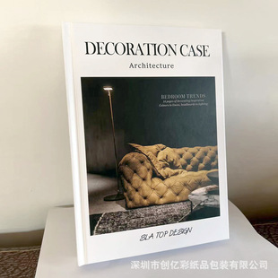 Soft Model Room Villa Hotel model room decoration book hard shell flip hardcover props book color decoration book