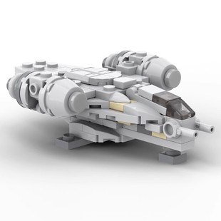 MOC building blocks compatible with Lego 38715 miniature razor Crown spacecraft assembled mandaluo building blocks Star Wars