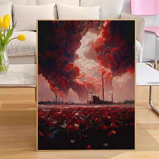 Цифровая масляная живопись diy розы цветы ручной раскраски исцеление декомпрессии масляная роспись гостиная спальня декоративная роспись