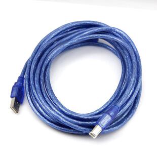 Прозрачный голубой высокоскоростной квадрат A-линия печати USB B USB2.0 линия печати 1,5 m