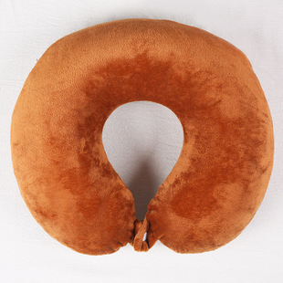 Memory foam U-shaped pillow can be stored U-shaped pillow neck pillow travel U-shaped pillow neck pillow aircraft neck pillow logo