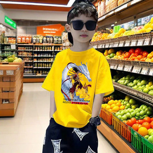 100% Cotton Boys' Summer Children's Wear T-Shirt Short Sleeve Children's 2025 New Baby Girls' Base Top