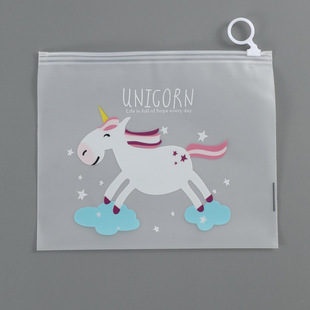 Frosted zipper bag clothes packaging bag cpe frosted bag T-shirt underwear bra packaging bag pe transparent zipper bag