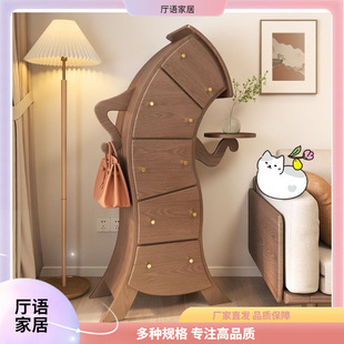 Light Luxury Style Wishbone Gipped Cabinet Cyber-famous Wishbone Gipped Cabinet American-style Alien Cabinet Personalized Gipped Cabinet Solid Wood Furniture