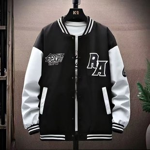 Ball Clothing Trendy Brand Green Junior Jacket Jacket Men's Loose Jacket New Baseball Jacket Men's Autumn Baseball Clothing Teenagers