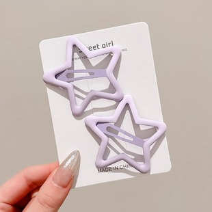Children's cute star small hairpin 2025 new side Liu forehead broken hair bb clip hairpin clip headdress wholesale