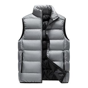 Men's Vest Autumn and Winter New Down Cotton Vest Men's Casual Sports Ware Thickened Warm Jacket Cross-border Men's Wear