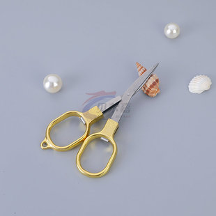 Fishing supplies fishing gear fishing line scissors Big Horse 8-character small scissors folding fishing scissors multi-functional lead leather scissors