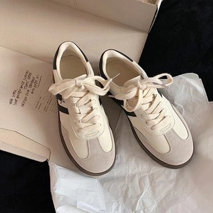 Spring Casual Sneakers Vintage Classic All-match Color Matching Thick-soled Casual Sneakers Women's Fashionable Sneakers for Spring and Autumn
