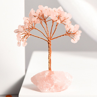 Natural Amethyst Crystal Original Stone Base Crystal Tree Ornaments Handmade Home Office Desktop Decoration
