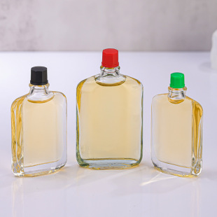in stock Transparent Safflower Oil Bottle Empty Glass Air Oil Bottle Sealed Activating Oil Bottle Portable Massage Oil Bottle