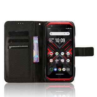 Подходит для чехла для мобильного телефона Kyocera Torque G06 DuraForce EX, кожаный флип-чехол с ромбовидным узором для карт