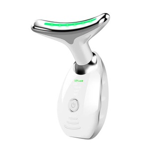 Cross-border Hot and Cold Neck Beauty Instrument Color Light Household Face and Neck Beauty Instrument Electric Ice Sense Head to Neck Grain Guide Instrument