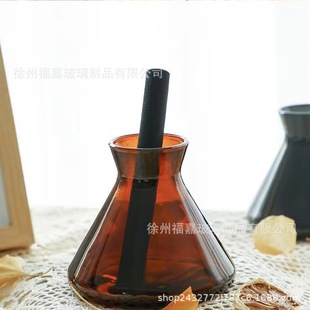 in stock Aroma Bottle Bell Mouth Hotel Homestay Aroma Bottle Non-fire Rattan Glass Aroma Bottle Decorative Ornaments