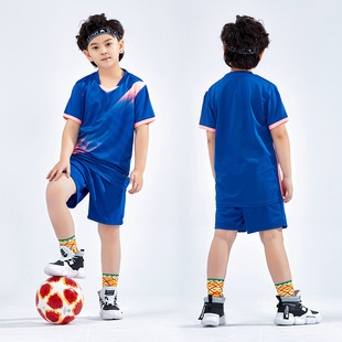 Children's Football Clothing suit Primary School Students' Football Training Clothing Summer Children's Sports Team Clothing Short-sleeved Jersey