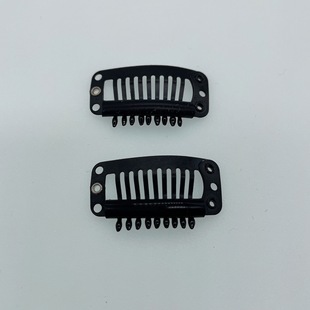 Guangzhou Thickened Medium Carbon Steel Wig Hairpin Hat Clip U-shaped Straight Teeth Baking Paint Wig Teeth Accessories