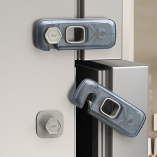 Cross-border refrigerator lock anti-pinch hand cabinet door lock refrigerator door lock buckle multifunctional lock baby anti-pinch hand child safety lock