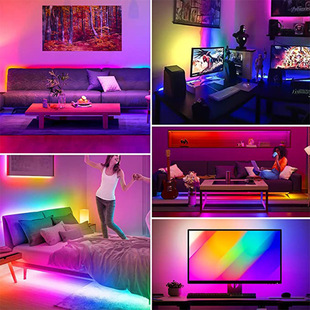Трансграничное прямое освещение 5050RGB лента набор 5v лента с 24 клавишами дистанционного управления Bluetooth светодиодная лента с RGB лента