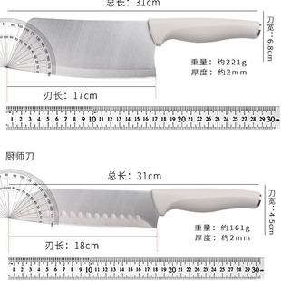 Knife Set Kitchen Household Kitchen Knife Slicing Meat Cleaver Stainless Steel Set Knife Storage Bucket Five-piece Set