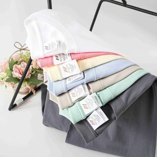 Spring New 230g heavy cotton T-shirt men's top loose casual inner wear solid color long sleeve T-shirt women's bottoming shirt