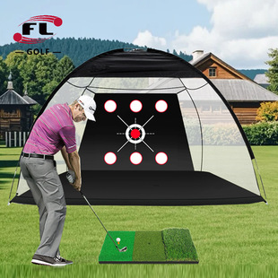 Foli Sports Golf 3 m Practice Net Indoor and Outdoor Golf Practice Net Strike Cage Portable Practice Net