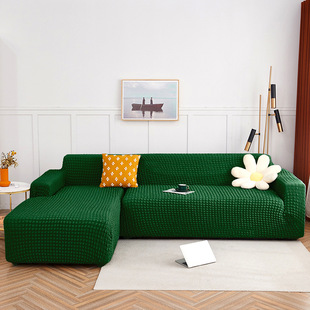 Cream seersucker sofa cover wholesale Nordic simple stretch all-inclusive universal cover four seasons universal double sofa cover
