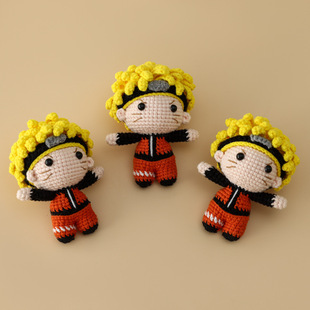 Japanese ninja hand-crocheted Doll Doll Doll pendant Cartoon Cartoon finished cute gift for boyfriend