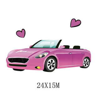 Трансграничная Amazon Love Car День Святого Валентина теплопередача DIY Одежда теплопередача горячее тиснение офсетная моющаяся горячая штамповка
