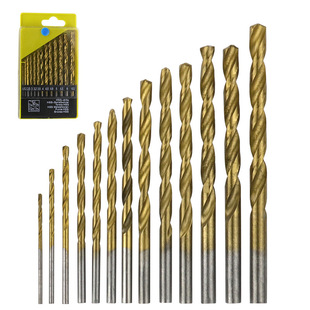 High speed steel round shank twist drill 1.5 mm-6.5mm suit titanium plated white drill twist drill tip electric drill bit
