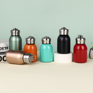 Portable Xiaopang Ding Thermos Cup Portable 304 Stainless Steel Student Men's and Women's Water Cup High Color Value Big Belly Cup Engraving