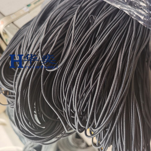 Spot 2mm round elastic band elastic rope rubber cored rope round hair jewelry leather rope beaded elastic line