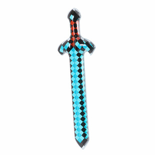 Factory wholesale inflatable toys children pvc inflatable sword sword axe pickaxe stage props my world