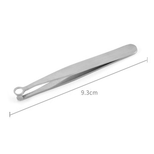in stock stainless steel round head press type nose hair clip beard beard trimmer eyebrow scissors beauty tools nose hair scissors