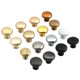 Single Hole Round Twisted Zinc Alloy Solid Thickened Light Luxury Single Handle Cabinet Wardrobe Drawer Cabinet Door Cabinet Handle