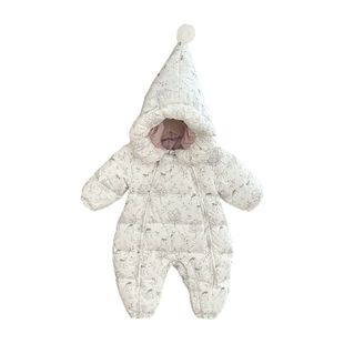 Pf285 Baby's jumpsuit Baby Girl's Plush jumpsuit Winter Baby's Embrace Thickened Hassel Climbing Suit