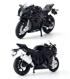 Pou 1:18 Модель автомобиля из сплава Suzuki GSX-R1000 мотоцикл детская игрушка локомотив амортизатор коробка