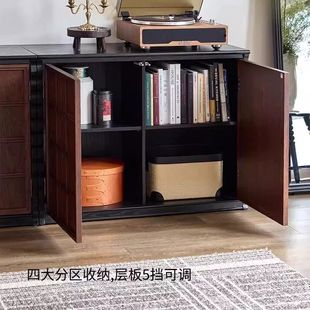 Xiangyun Yarn Bucket Cabinet Module Combination Cabinet Solid Wood Card Door Living Room Cabinet New Chinese Style TV Cabinet Ancient Bedside Table Storage