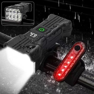 Новый 12led велосипед свет с цифровым сигналом сигнальной лампы для экстренной зарядки на открытом воздухе езда фар 400lm