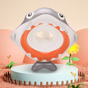 New Shark Swim Ring Children's Animal-shaped Seat Ring with Handle Pants Baby Swimming Auxiliary Supplies