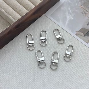 31mm Door Chain Keychain Handmade DIY Accessories Mobile Phone Hanging Buckle Metal Zinc Alloy Rotatable Spring Buckle